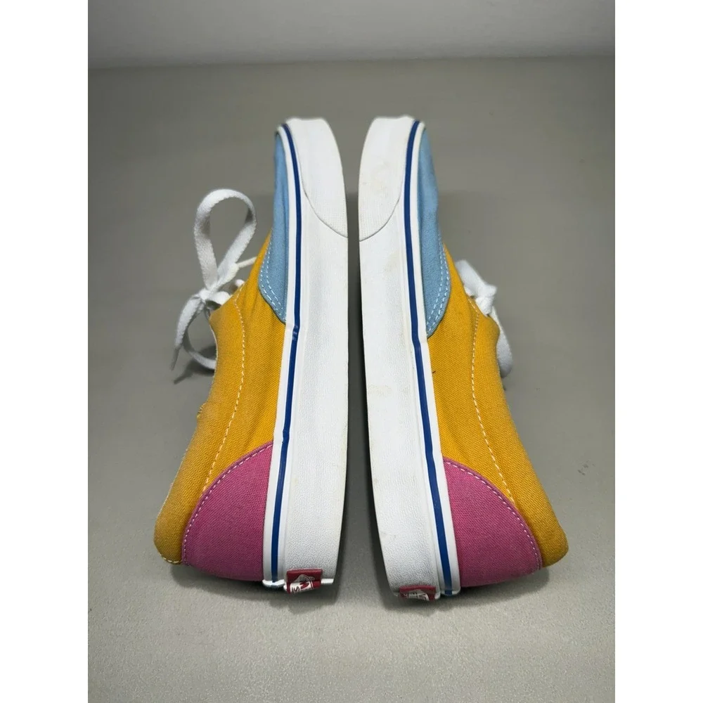 Vans Era Canvas Shoe Multi Bright Colorblock Blue Multicolor Mens 7 Womens 8.5